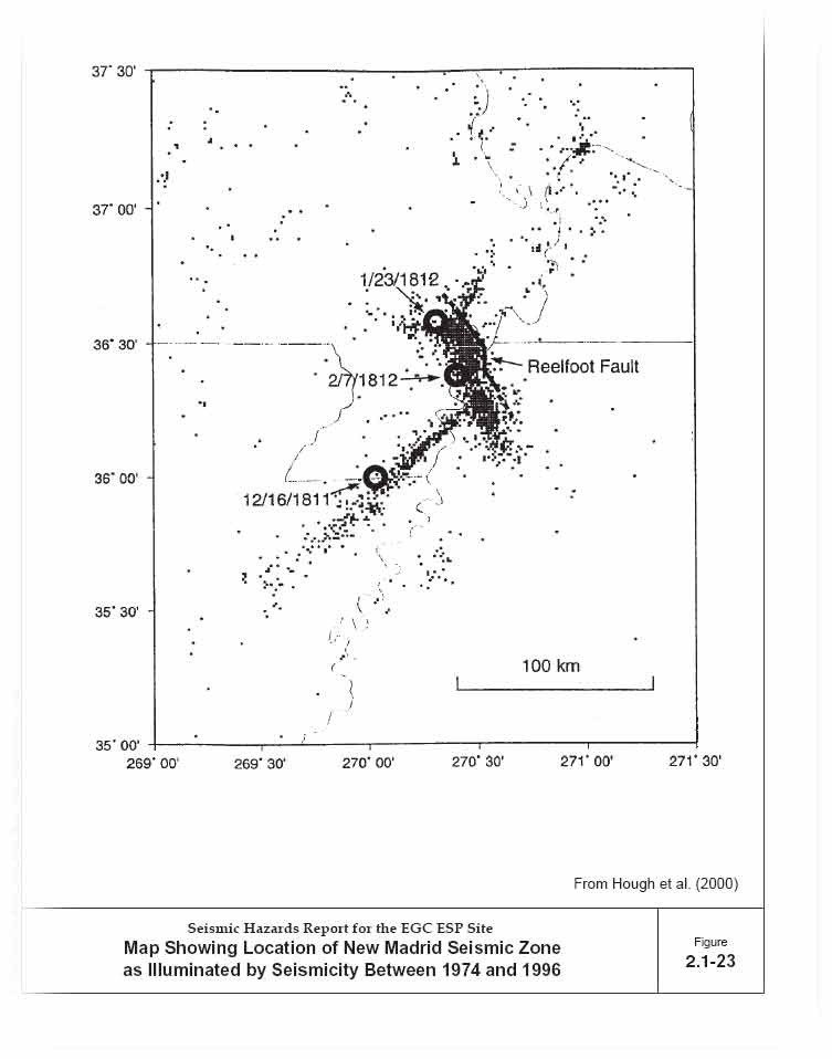 big new madrid quake locations of 1811-12