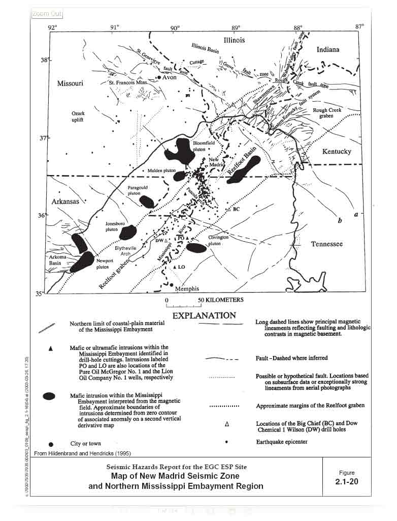 mafic areas