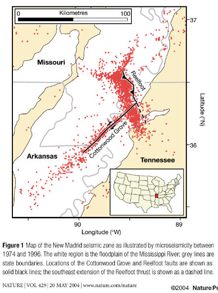 New Madrid fault Cottonwood Grove Nature mag