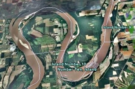 Island 9, 10, New Madrid river bends