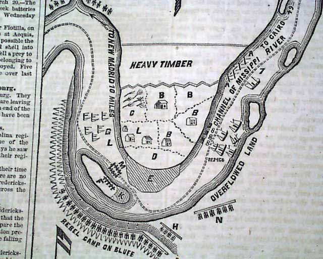 New Madrid Bend, Island 10, Civil war