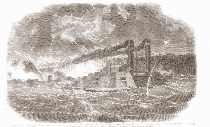 civil war carondelet passes island 10